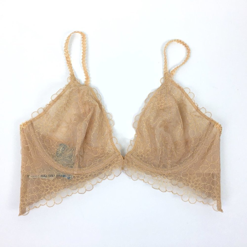 New Free People Wheat Sunset Lucia Underwire Bra - Picture 2 of 6